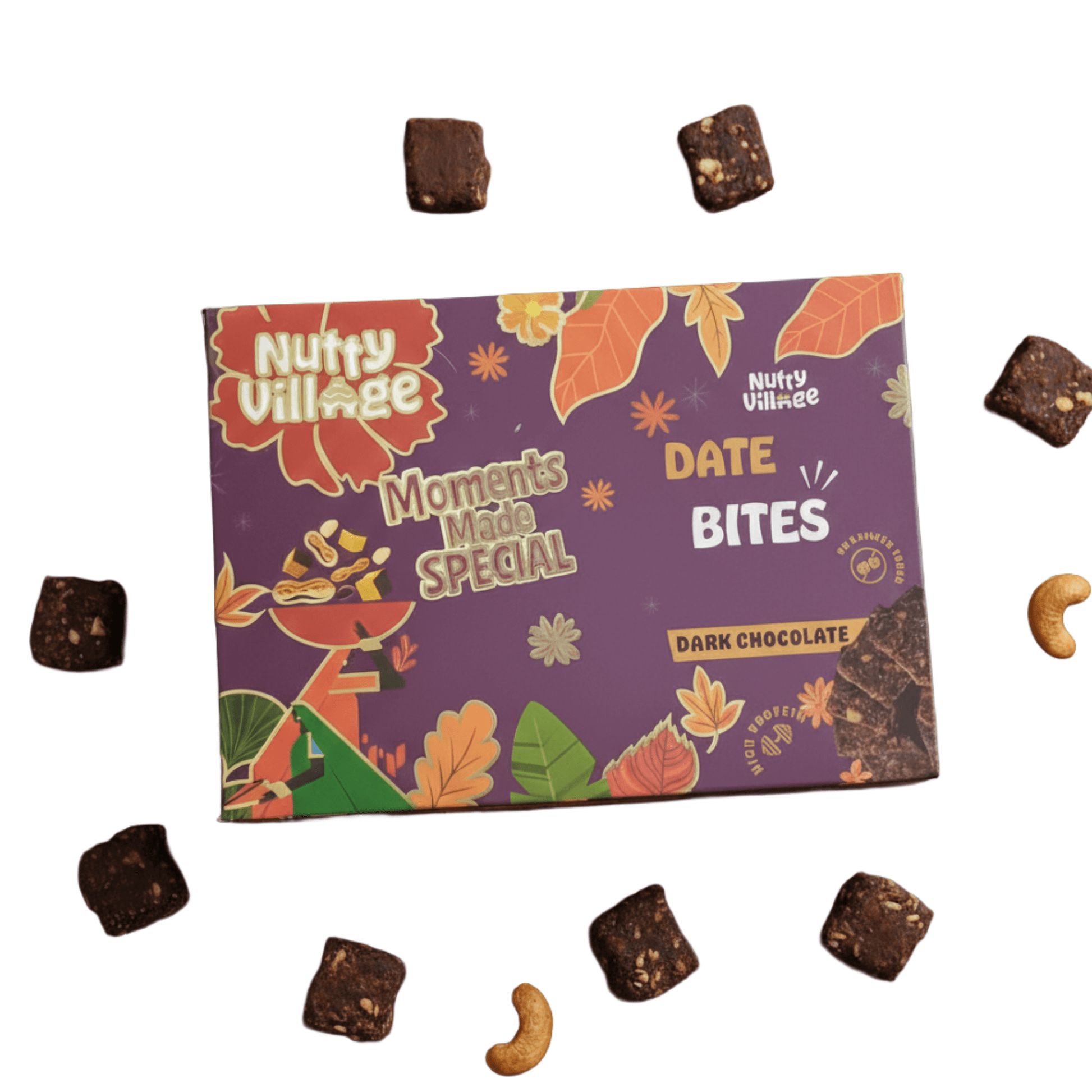 Dry Fruit Bites Date - Sweetened - Nutty Village
