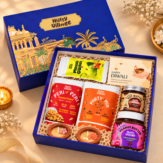 BAITHAK Diwali Snack Box – 128g Protein | 5 Flavours | 725g