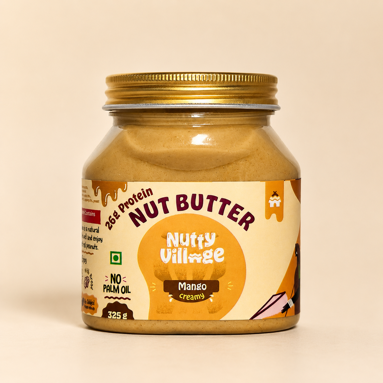 Mango Nut Butter - Made with Real Dashehri Mango, No Added Sugar