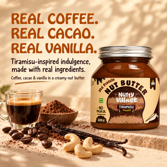 Tiramisu Nut Butter — Real Coffee, Cacao & Vanilla | 300g