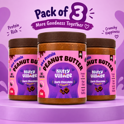 Dark Chocolate Peanut Butter, Crunchy - Made from Real Cacao Beans