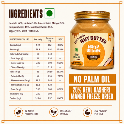 Mango Nut Butter — Real Malihabad Dasheri | 325g