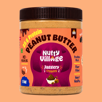 CREAMY- Jaggery Peanut Butter Pack of 325g Nutty Village