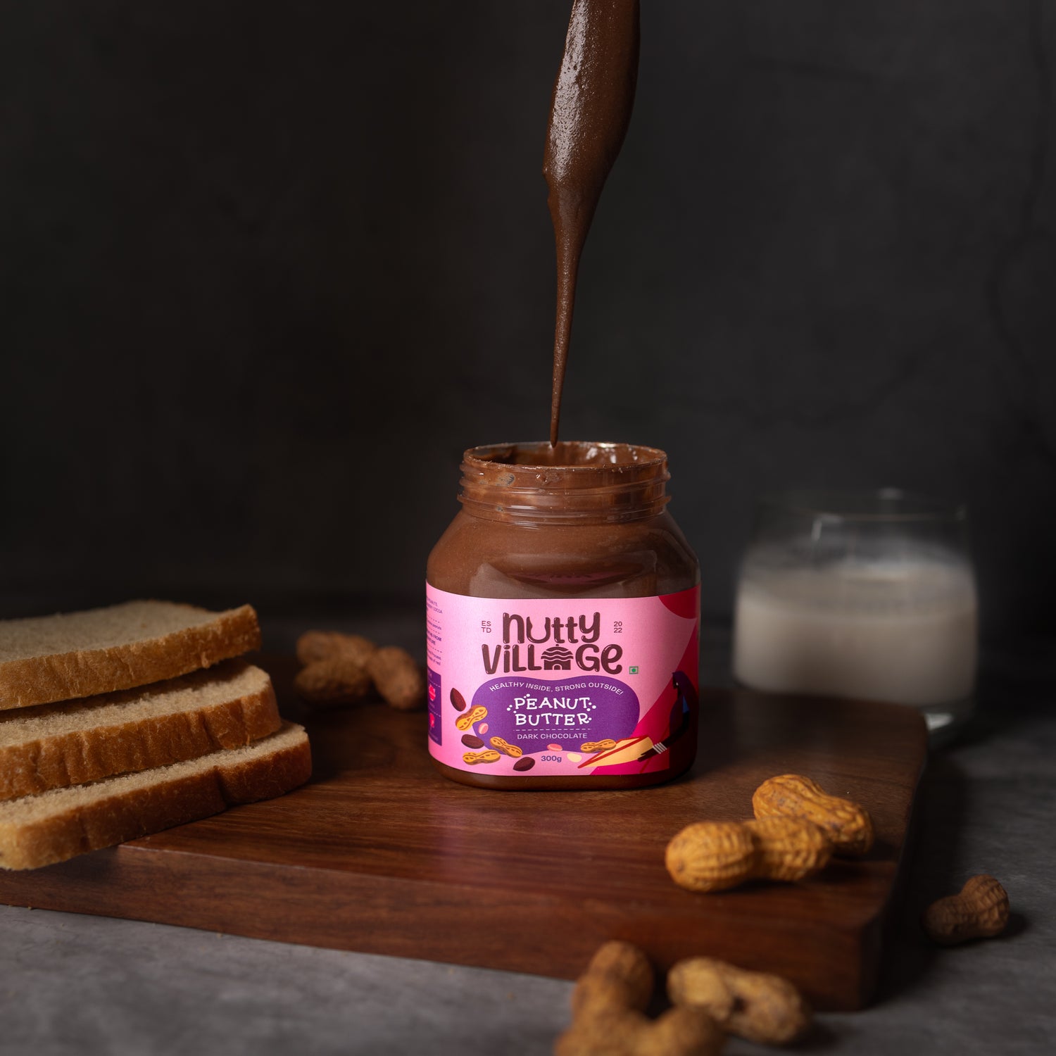 Nutty Village Dark Chocolate Peanut Butter