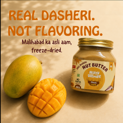 Mango Nut Butter with Real Malihabad Dasheri Mango | 26g Protein | 300g