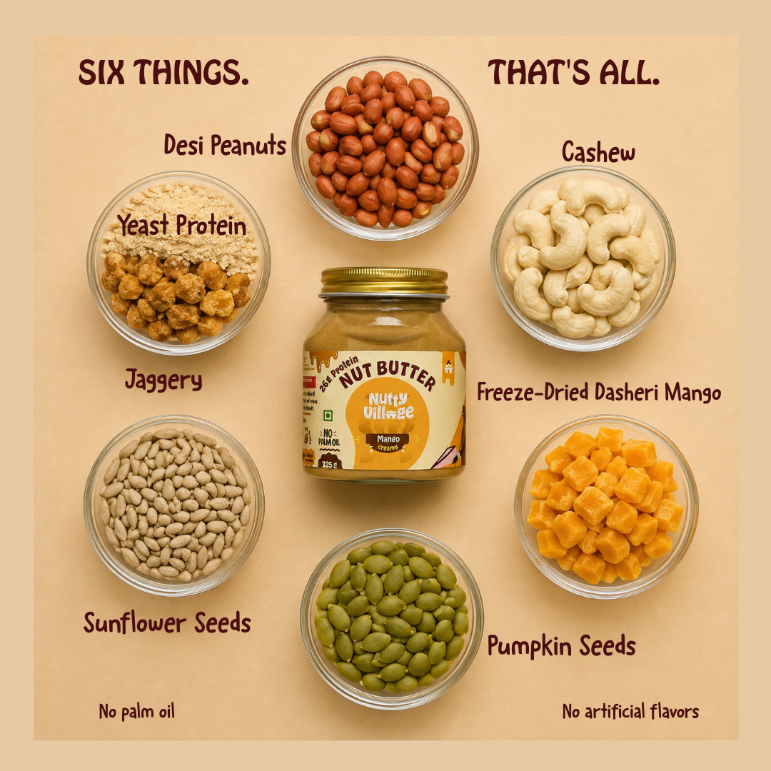 Mango Nut Butter — Real Dasheri Mango, No Refined Sugar