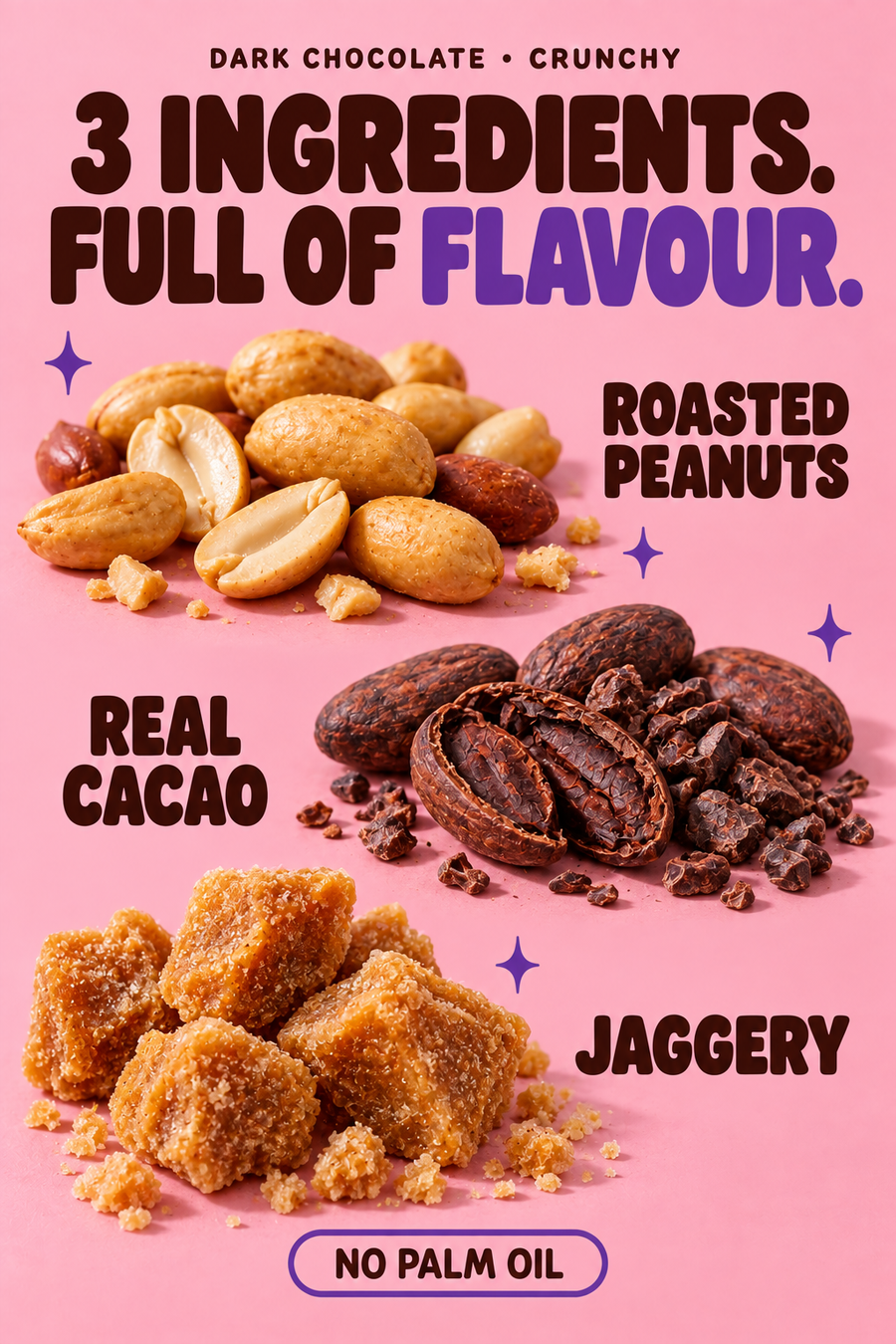 Dark Chocolate Peanut Butter, Crunchy - Made from Real Cacao Beans – A+ content image 2