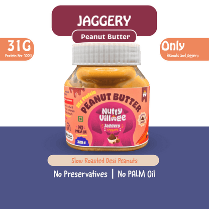 Nutty Village Peanut Butter (Jaggery Flavor) - Nutty Village