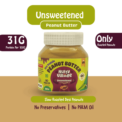 Nutty Village Unsweetened Peanut Butter - Nutty Village