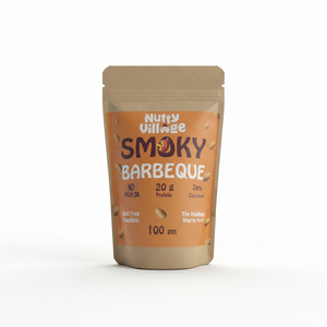 Smoky Barbeque Peanuts | Air Roasted, Not Fried | High Protein, Zero Cholesterol | 100g